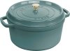 STAUB LA COCOTTE Garnek żeliwny okrągły 2.2 ltr, eukaliptusowy